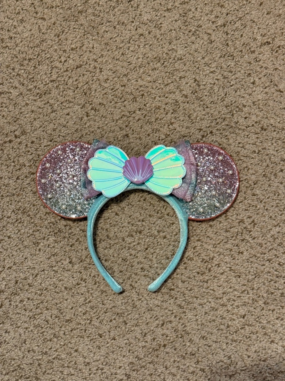 Mermaid Glitter Minnie Ear Headband